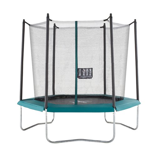 Domyos Trampolin Hexagonal 240 mit Sicherheitsnetz