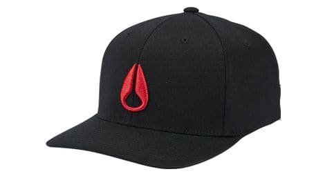 Nixon unisex deep down ff athletic fit cap schwarz rot