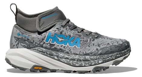 Hoka One One hoka speedgoat 6 mid gtx trailrunning schuhe grau blau damen