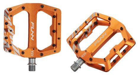 Funn paar funndamental grs orange flat pedals