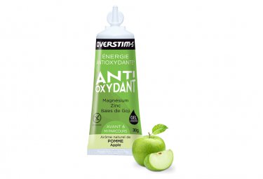 Overstims energy gel liquid antioxidant gruner apfel