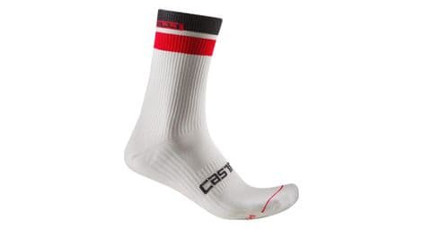 Castelli gara thermal 18 socken weis rot