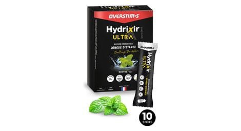 Overstims hydrixir ultra mint energy drink   10 sticks a 40g