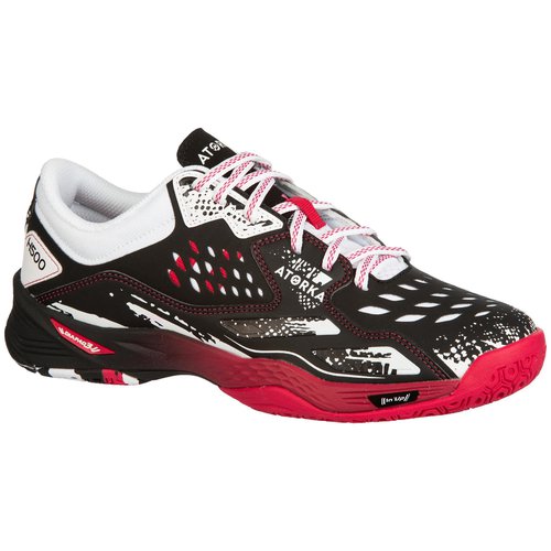 ATORKA Handballschuhe H500 Damen schwarz/rosa