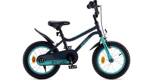 Ty-Trade 18 Zoll Kinderfahrrad mit Rücktrittbremse Jumper Blau CM18-B blau