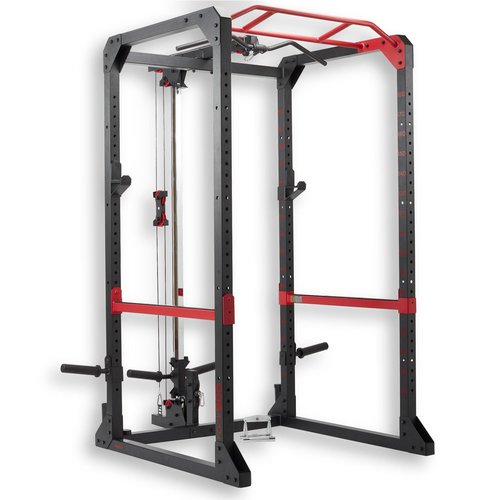 CORENGTH Kraftstation Rack 900: Squat Rack, Klimmzug, Kabelzug, Bankdrücken, Latzug