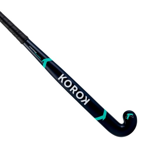 KOROK Feldhockeyschläger FH100 Einsteiger Holz/Glasfaser Erwachsene türkis