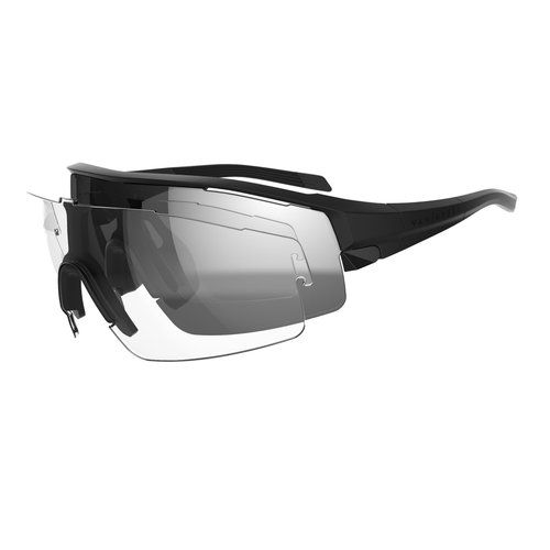 VAN RYSEL Fahrradbrille Rennrad RR 900 schwarz