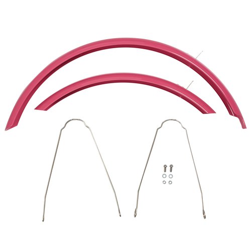 BTWIN Schutzblech-Set 24 Zoll (paarweise, ohne Schrauben) rosa
