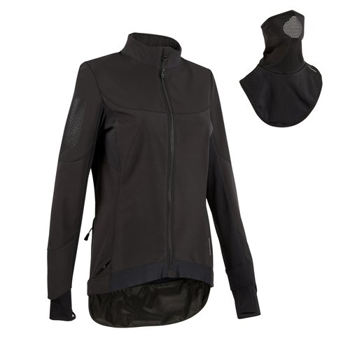 Rockrider Fahrradjacke MTB Damen schwarz