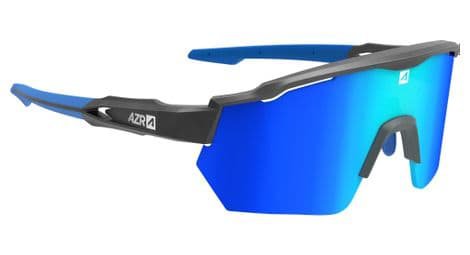 Azr race rx brille matt schwarz   blaues visier