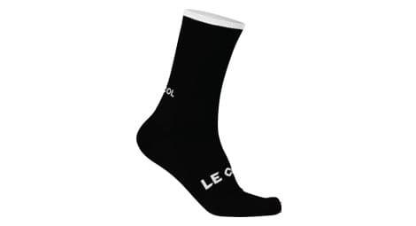 Le Col hohe socken tech wool schwarz weis