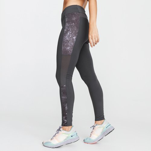 KALENJI Laufhose lang Tights Run Warm+ Damen anthrazitgrau