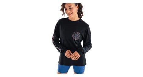 Circle langarm trikot feel good pop schwarz unisex