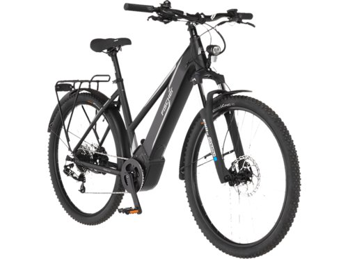 Fischer TERRA 5.0i All Terrain Bike ATB Laufradgröße 27,5 Zoll, Rahmenhöhe 44 cm, Damen-Rad, 504 Wh, Schwarz matt