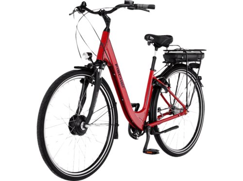 Fischer CITA 1.0 Citybike Laufradgröße 28 Zoll, Damen-Rad, 317 Wh, Rot glänzend