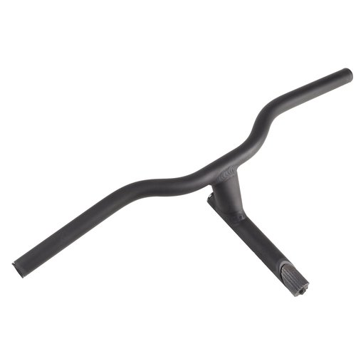 BTWIN Lenker & Schaftvorbau 1'' Aluminium Durchmesser 19 mm Länge 460 mm schwarz