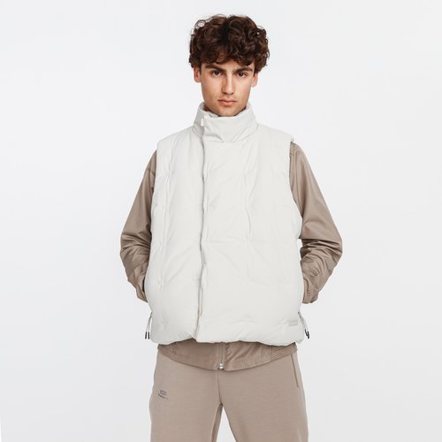 Kalenji Laufweste wattiert Warm+ Herren beige