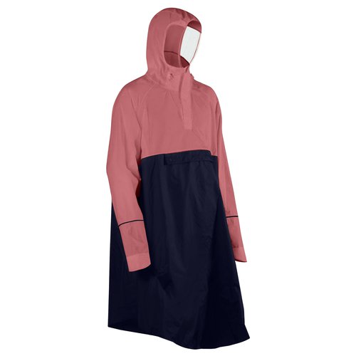 B’TWIN Fahrrad Regenponcho City 900 rosa/marineblau