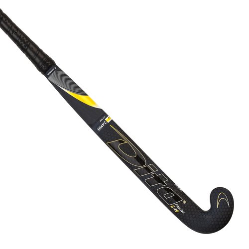 Dita Feldhockeyschläger FiberTecC45 Low Bow 45% Carbon schwarz/gelb