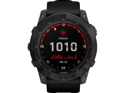 Garmin Fenix 7X Solar Smartwatch Edelstahl Silikon, 127-210 mm, SchwarzSchiefergrau