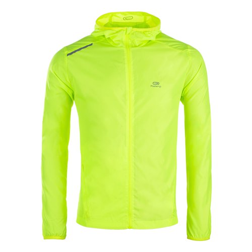 Kalenji Windjacke Leichtathletik Club personalisierbar Herren neongelb