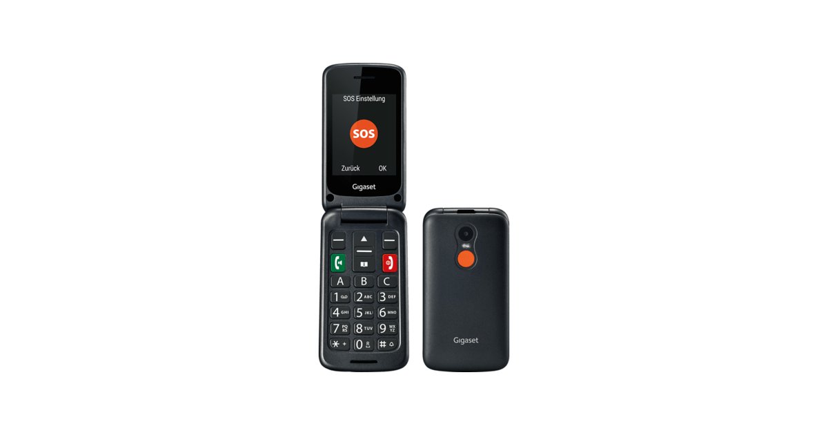 Gigaset GL590 Seniorenhandy, Schwarz