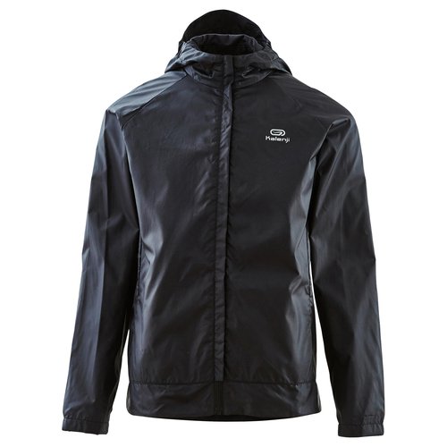 Kalenji Windjacke Leichtathletik Club personalisierbar Kinder schwarz