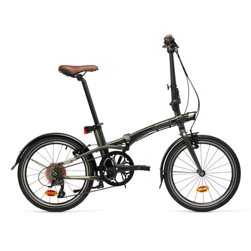 BTWIN Faltrad Klapprad 20 Zoll Tilt 900 grün/khaki