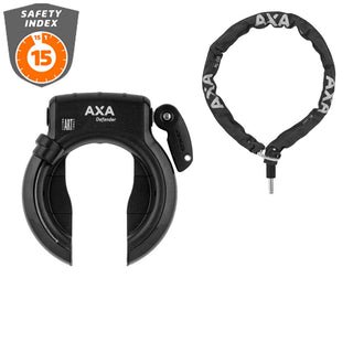 Axa Rahmenschloss Defender  Kette RL100 mit Tasche