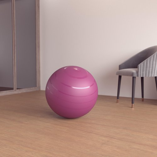 Domyos Gymnastikball robust Grösse 1 / 55 cm - rosa