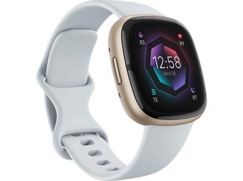 Fitbit Sense 2 Smartwatch Aluminium Elastomer, SL, Blue MistSoft Gold