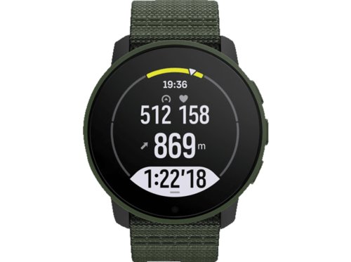 Suunto 9 PEAK PRO Smartwatch Edelstahl, Saphirglas, Silikon, 125-175, Forest Green