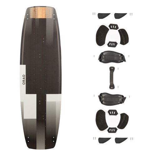 Orao Kitesurfboard Twintip Carbon 138 × 41 cm inkl. Pads und Straps - TT500