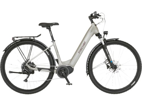 Fischer Terra 4.0I All Terrain Bike ATB Laufradgröße 29 Zoll, Rahmenhöhe 43 cm, Damen-Rad, 630 Wh, Greige