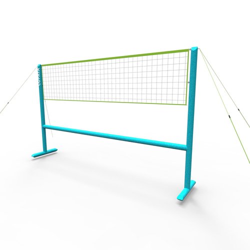 Kipsta Beachvolleyballnetz aufblasbar 4 Meter - 500 blau