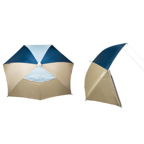 RADBUG Strandmuschel Iwiko 180 mit UPF50+ 3 Plätze beige/mintgrün