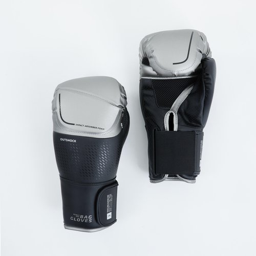 OUTSHOCK Boxsackhandschuhe Pro Boxing 900 schwarz/silber