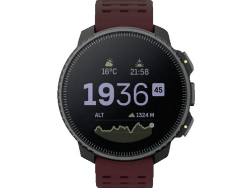 Suunto Vertical Smartwatch Glasfaserverstärktes Polyamid Silikon, Einheitsgröße, Black Ruby