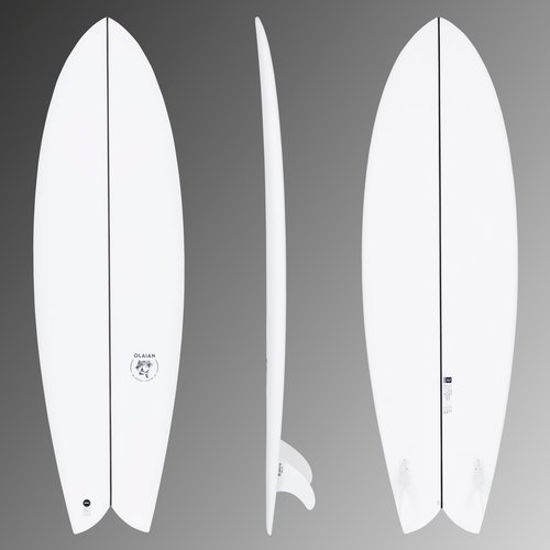 Olaian Surfboard 6'1" - Fish 900 42 L inkl. 2 Twin-Finnen