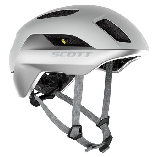Scott La Mokka Plus MIPS City Fahrrad Helm refelctive weißsilberfarben 2024 L 59-61cm