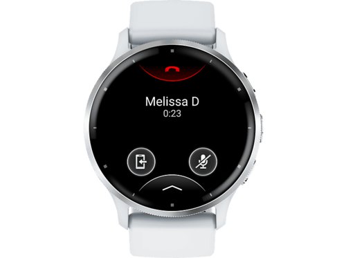 Garmin VENU® 3 Smartwatch faserverstärktes Polymer Silikon, 22 mm, SteinweissSilber