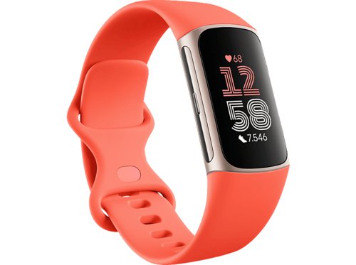Fitbit Charge 6, Fitness Tracker, S, L, Coral