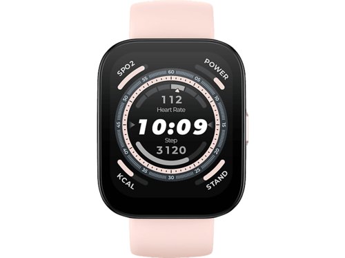 Amazfit Bip 5 Smartwatch Kunststoff Silikon, 22 mm, Pastel Pink