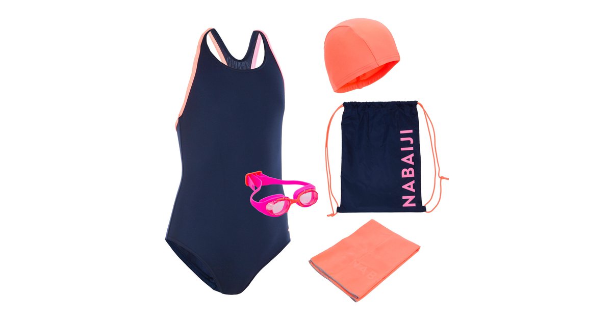 Puppen Schwimm-Set 6-teilig - Badeanzug Mit Zubehör Für 35-45cm Puppen