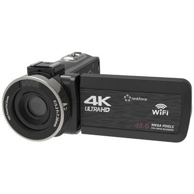 Renkforce RF-5798910 4K Camcorder 7.6 cm 3 Zoll 13 Megapixel Schwarz