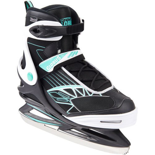 Globus Globus Eislaufschuh "Ice Lady II", Softboot, komfortabel gepolstert, für Damen, schwarz/weiß/mint, 40