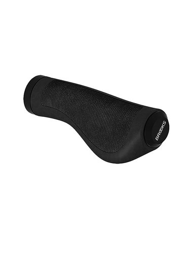 BROOKS ENGLAND Fahrrad Lenkergriffe Ergonomic Rubber Grips schwarz