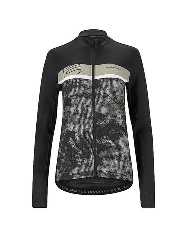 Endurance Damen Radtrikot Dharma FZ schwarz | 36