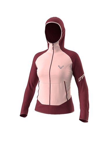 Dynafit Damen Fleecejacke Transalper Light Polartec® Hoodie dunkelrot | 34